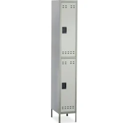 Safco Double-Tier Two-Tone Locker With Legs, 78