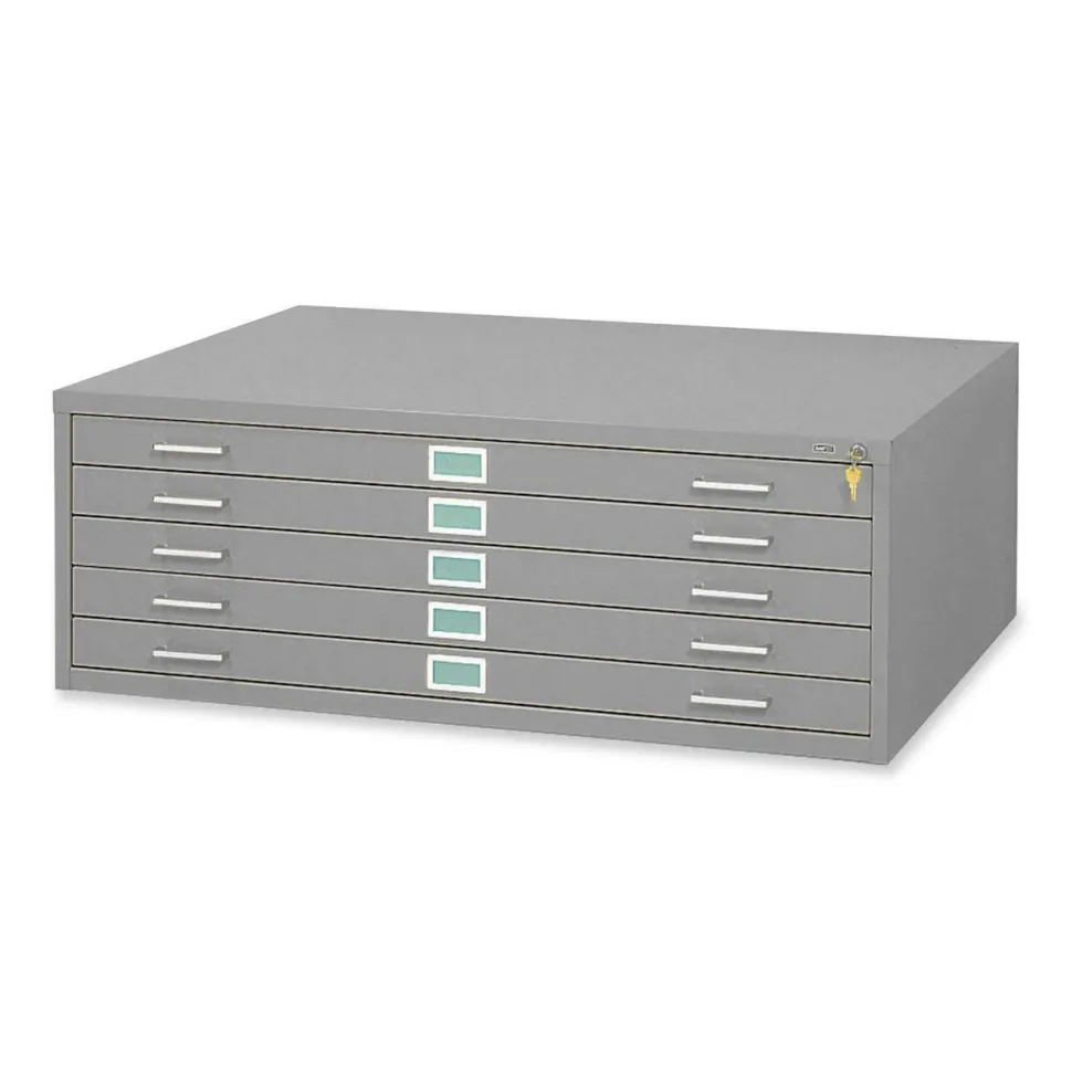 Safco 5 Drawers Steel Flat File & Base