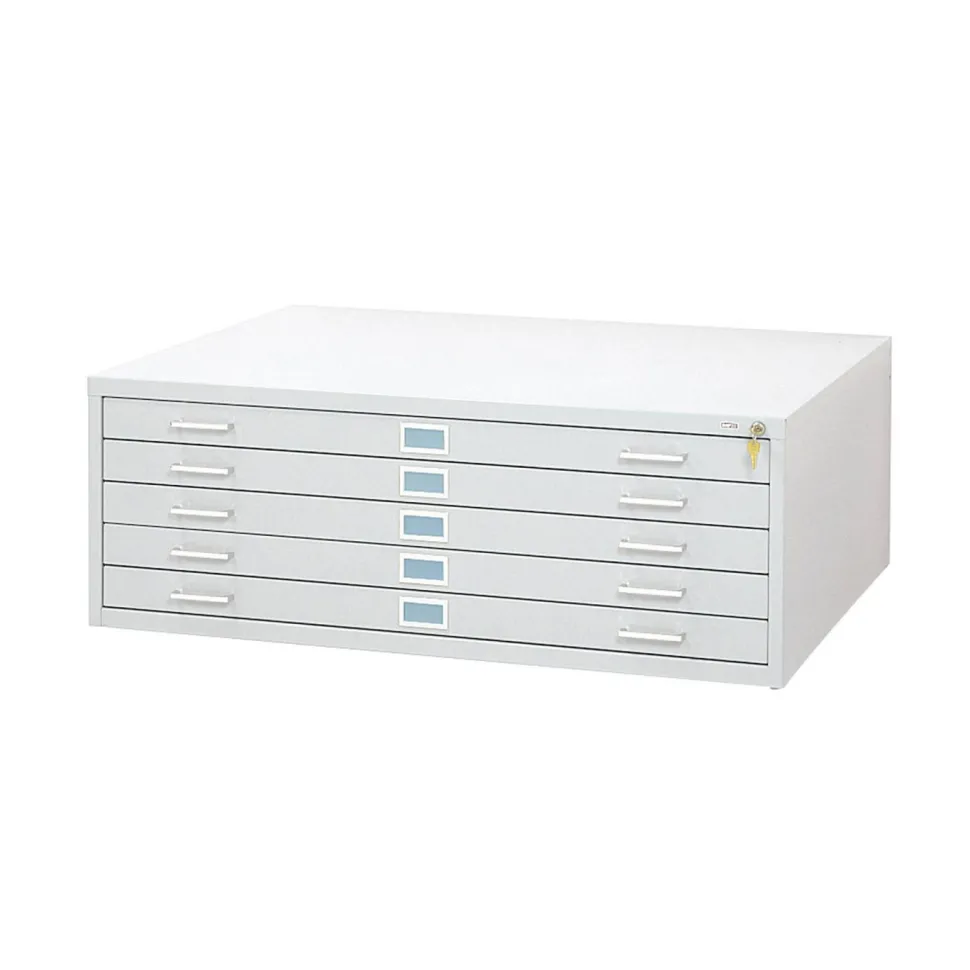 Safco 5-Drawer Steel Flat File for 36" x 48" Documents