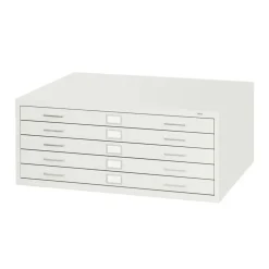 Safco 5-Drawer Steel Flat File for 24" x 36" Documents