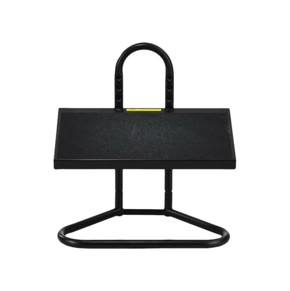 Safco Ergonomic Industrial Footrest, 5 1/2"-15"H x 20"W x 12"D, Black
