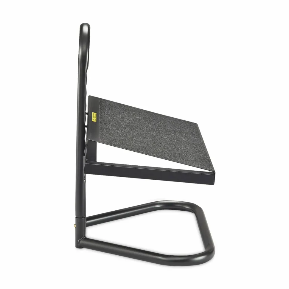 Safco Ergonomic Industrial Footrest, 5 1/2"-15"H x 20"W x 12"D, Black