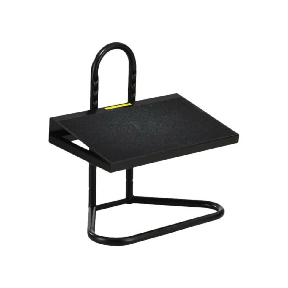 Safco Ergonomic Industrial Footrest, 5 1/2"-15"H x 20"W x 12"D, Black