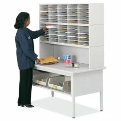 Safco E-Z Sort Riser, 57.5 x 13 x 14, Black