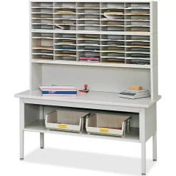 Safco E-Z Sort Riser, 57.5 x 13 x 14, Light Gray