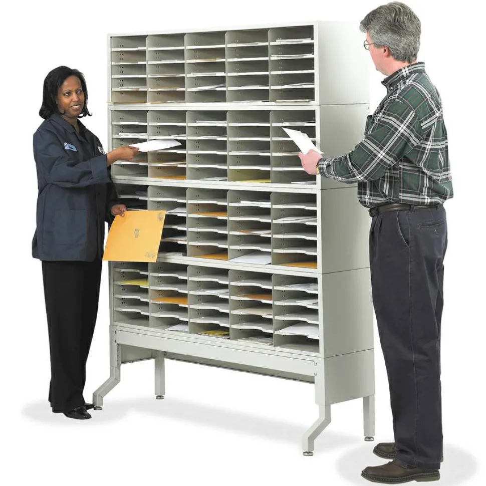 Safco E-Z Sort Riser, 57.5 x 13 x 14, Light Gray