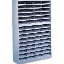 Safco E-Z Stor Steel Literature Organizer, 60 Compartments, 60