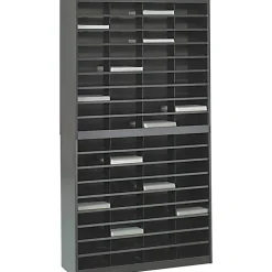Safco E-Z Stor Steel Literature Organizer, 72 Compartments, 71
