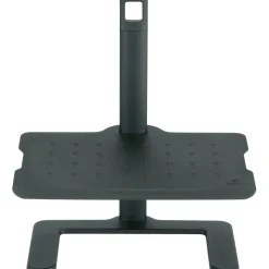 Safco Height Adjustable Footrest, 21 1/2"H x 20 1/2"W x 14 1/2"D, Black