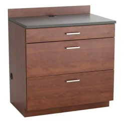 Safco Hospitality Base Cabinet, Three Drawer