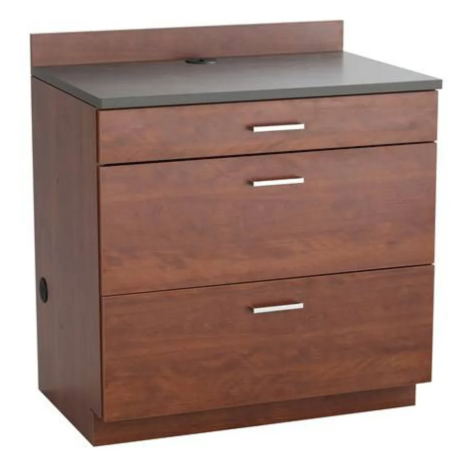 Safco Hospitality Base Cabinet, Three Drawer