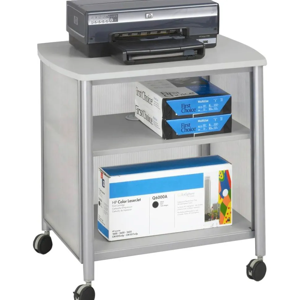 Safco Impromptu Machine Stand, 26 1/2"H x 26 1/4"W x 21"D, Gray