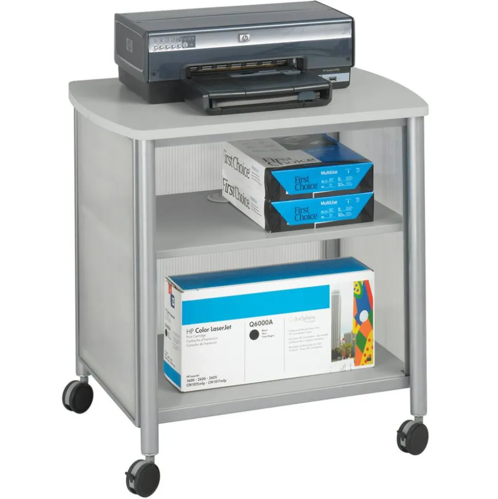 Safco Impromptu Machine Stand, 26 1/2"H x 26 1/4"W x 21"D, Gray