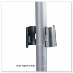 Safco Industrial Extra Shelf Pack, 36w x 18d x 1.5h Steel, Metallic Gray, 2/Pack