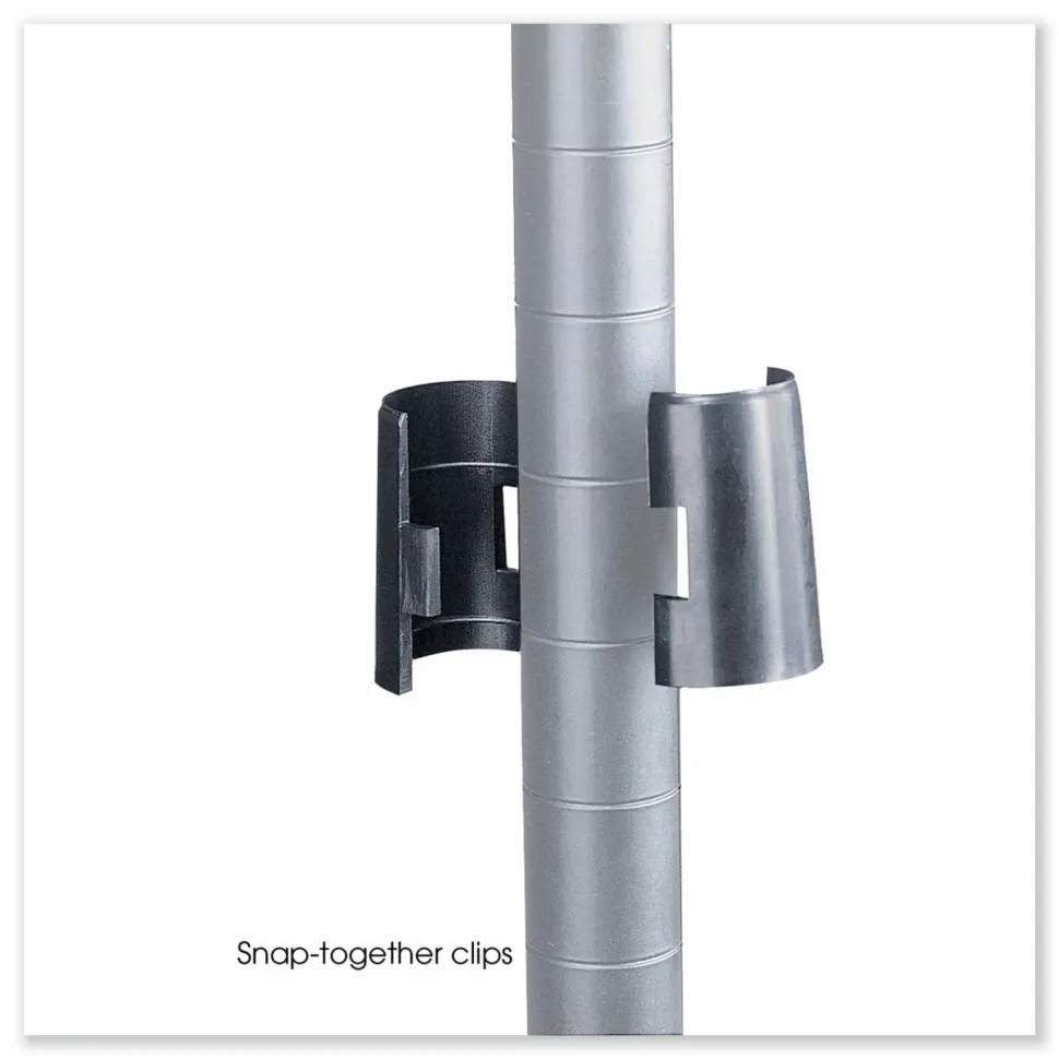 Safco Industrial Extra Shelf Pack, 36w x 18d x 1.5h Steel, Metallic Gray, 2/Pack