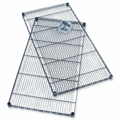 Safco Industrial Extra Shelf Pack, 36w x 24d x 1.5h, Steel, Black, 2/Pack