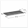 Safco Industrial Extra Shelf Pack, 36w x 18d x 1.5h Steel. Black, 2/Pack