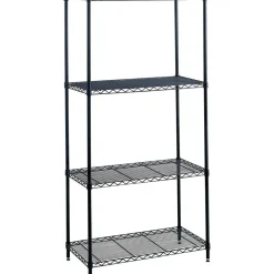 Safco Industrial Wire Shelving Starter Unit, 48