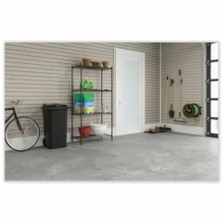 Safco Industrial Wire Shelving, Four-Shelf, 48w x 18d x 72h, Metallic Gray
