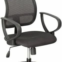 Safco Loop Arms For Vue Mesh Extended-Height Chair, Black, Set Of 2