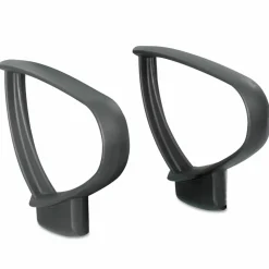 Safco Loop Arms For Vue Mesh Extended-Height Chair, Black, Set Of 2