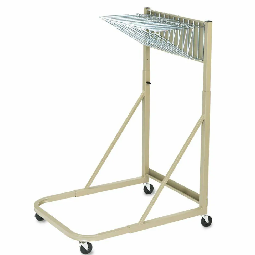 Safco Mobile Hanging Flat File Stand, Tropic Sand