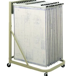 Safco Mobile Hanging Flat File Stand, Tropic Sand