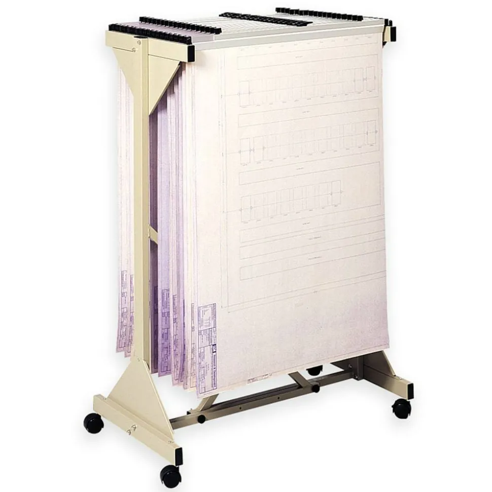 Safco Mobile Planning Center Hanging Flat File Stand, Tropic Sand