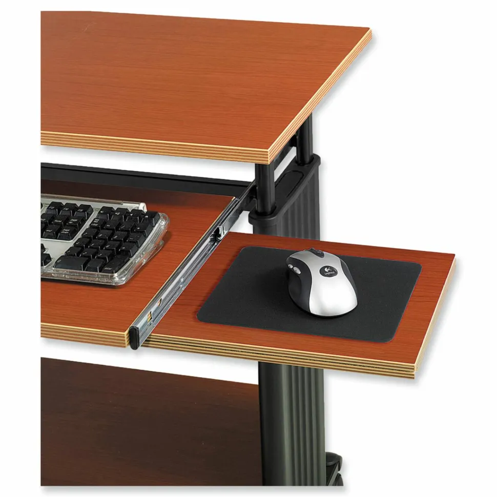 Safco Muv Standing Desk, 35.5" x 22" x 30.5", Cherry