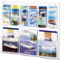 Safco Nine Compartment Magazine/Pamphlet Display - 9 Compartment(s) - Compartment Size : 7