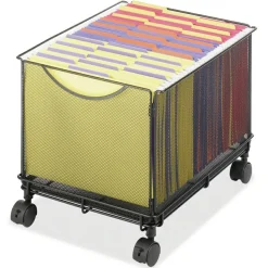 Safco Onyx Mesh Mobile File Cube, 13"H x 13 1/2"W x 16 3/4"D