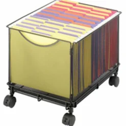 Safco Onyx Mesh Mobile File Cube, 13