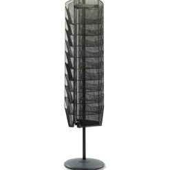 Safco Onyx 30-Pocket Mesh Rotating Literature Display, 65