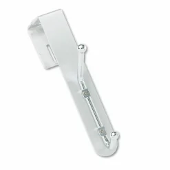 Safco Over-The-Panel Double-Garment Coat Hook, 8-1/2"H x 1-1/2"W x 4-1/4"D, Silver