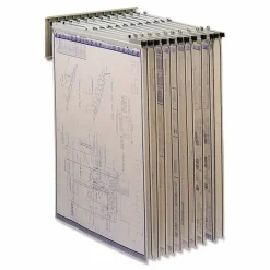 Safco Pivot Hanging Flat File Wall Rack, Tropic Sand