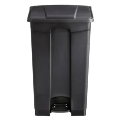 Safco Plastic Step-On Receptacle, 23 Gallon, Black