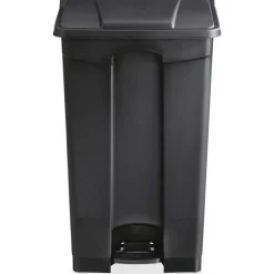 Safco Plastic Step-On Receptacle, 23 Gallon, Black