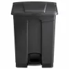 Safco Plastic Step-On Receptacle, 17 Gallon, Black