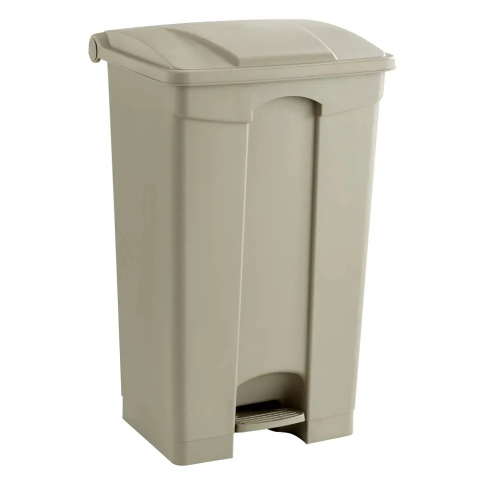 Safco Plastic Step-On Receptacle, 23 Gallon, Tan