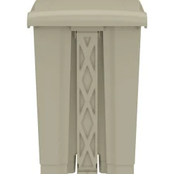 Safco Plastic Step-on Waste Receptacle - 12 gal Capacity - Foot Pedal, Lightweight, Easy to Clean - 23.8