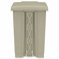 Safco Plastic Step-on Waste Receptacle - 12 gal Capacity - Foot Pedal, Lightweight, Easy to Clean - 23.8