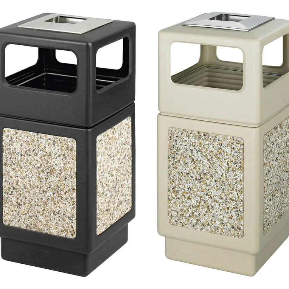 Safco Plastic/Stone Aggregate Receptacles