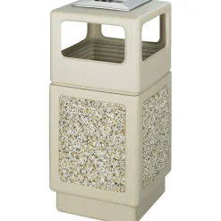 Safco Plastic/Stone Aggregate Receptacles