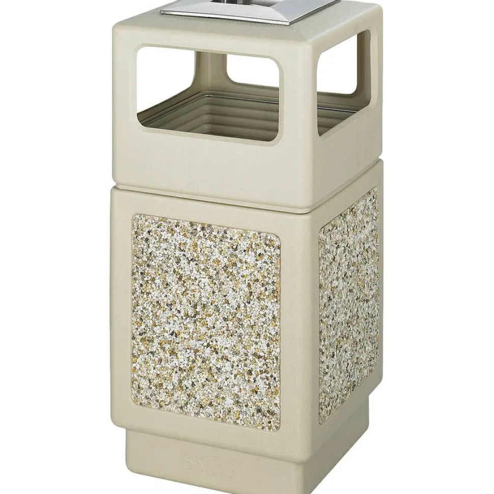Safco Plastic/Stone Aggregate Receptacles