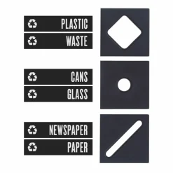 Safco Public Square Recycling Receptacle Lid, 8