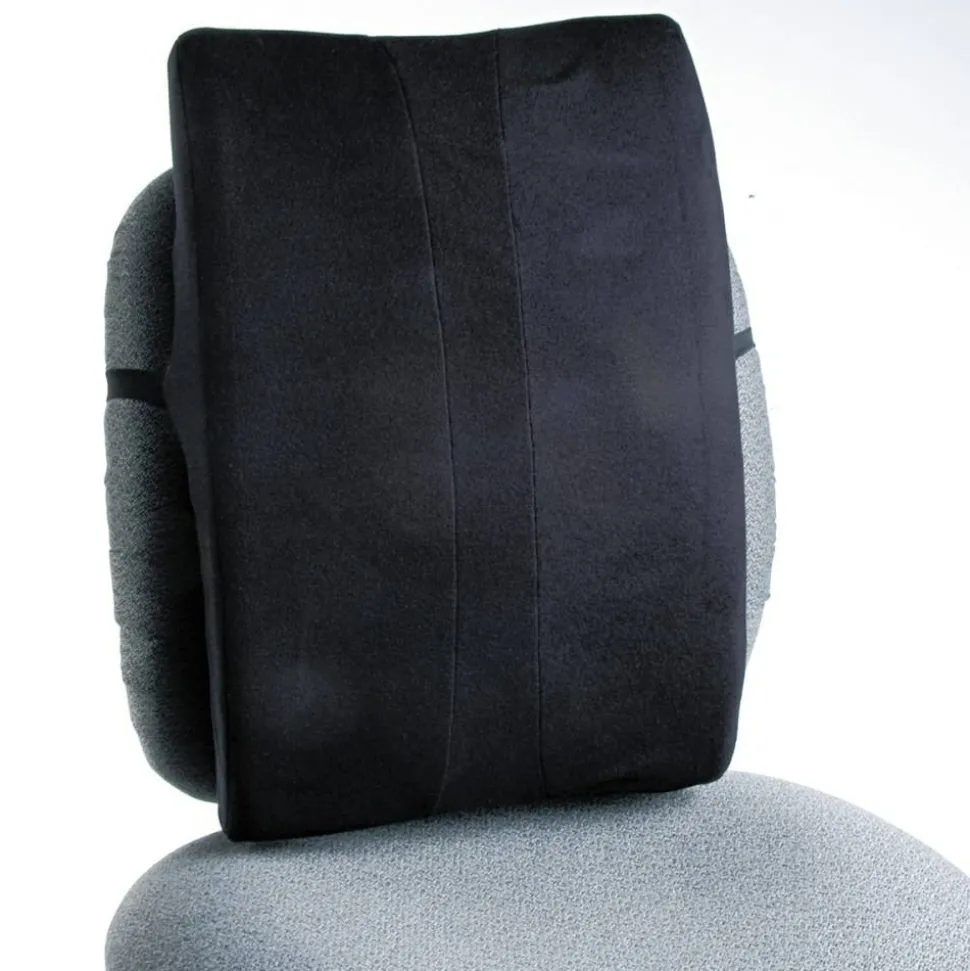 Safco Remedease Full Height Backrest, 20" x 14", Black