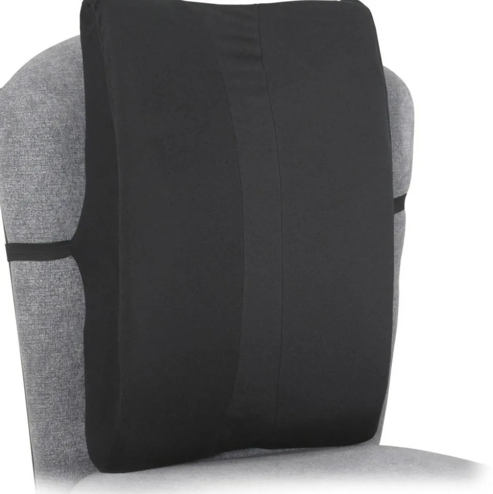 Safco Remedease Full Height Backrest, 20" x 14", Black