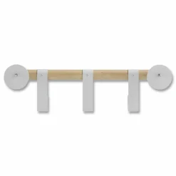Safco Resi Coat Wall Rack, 3 Hook, 19.75w x 4.25d x 6h, White