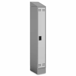 Safco Single Continuous Metal Locker Base Addition, 11.7w x 16d x 5.75h, Gray