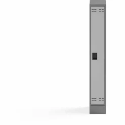 Safco Single Continuous Metal Locker Base Addition, 11.7w x 16d x 5.75h, Gray